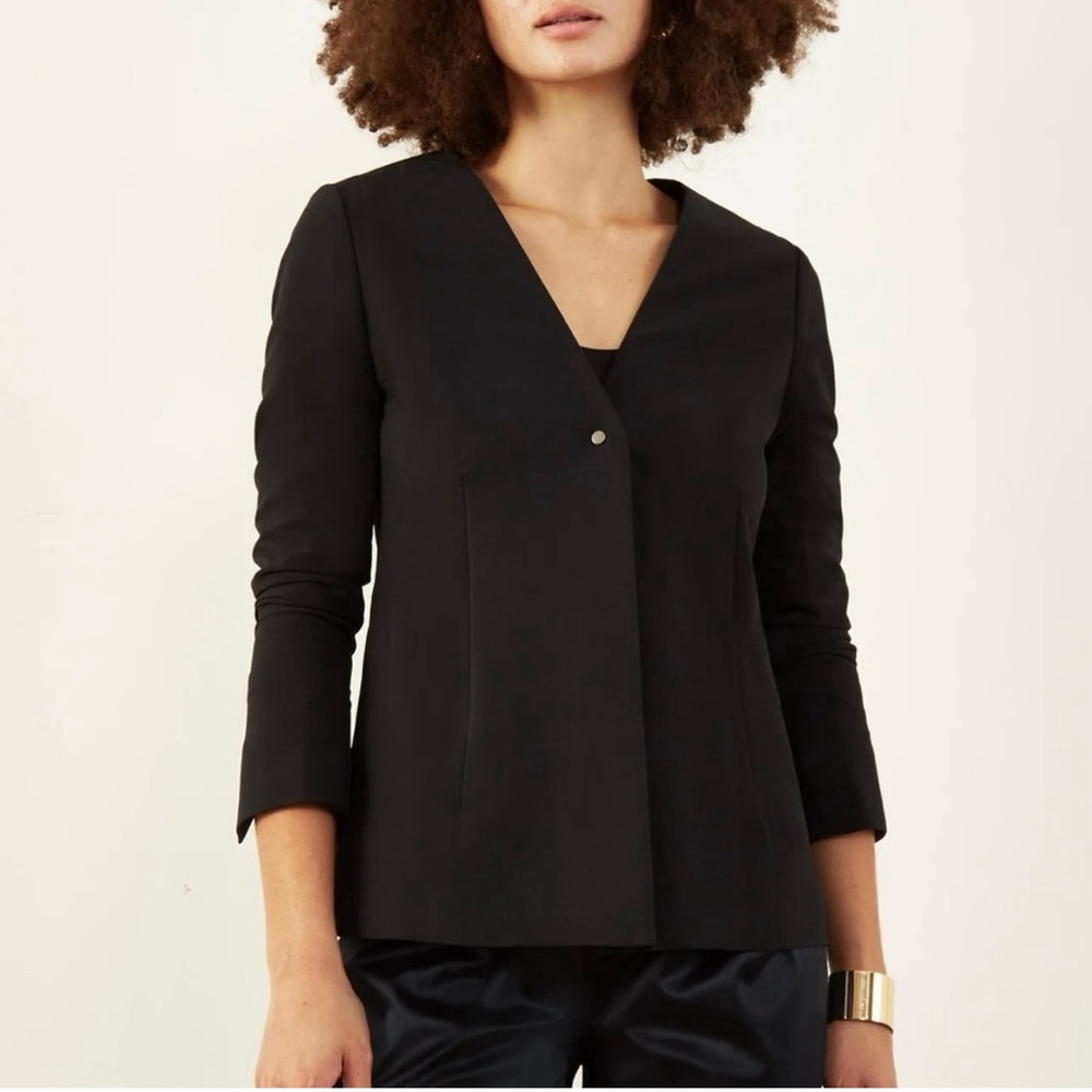 ADAY Trailblazer Blazer Black Tailored Stretch Jacket Sz M